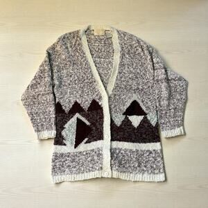Vintage Nina Austin Long Cardigan. Size XL.